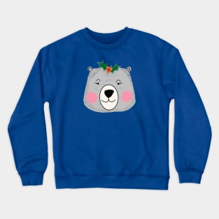 Cute Santa lady bear Crewneck Sweatshirt